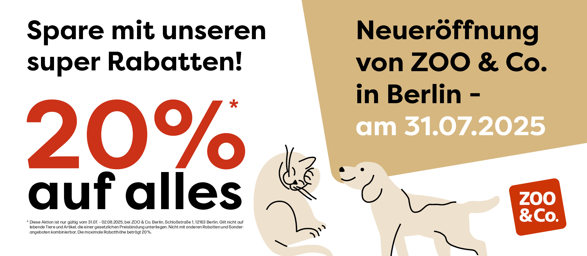 Spare zur Neueröffnung mit unseren Rabatten