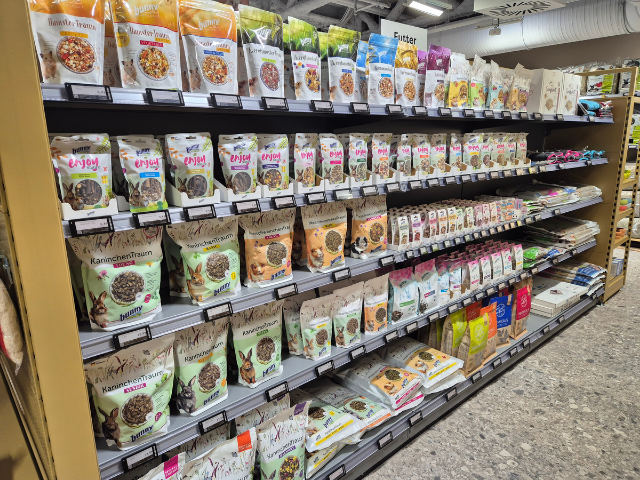 Auswahl an Nagerfutter